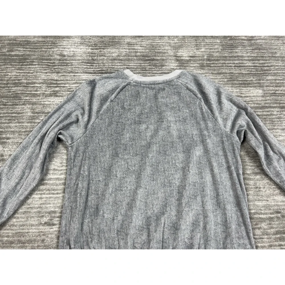 Secret Treasures Top Womens Medium Gray‎ Long Sleeve Pajama Soft Polyester Blend